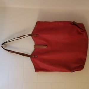 Lauren Ralph Lauren Genuine Leather Tote Bag with Cover Bag